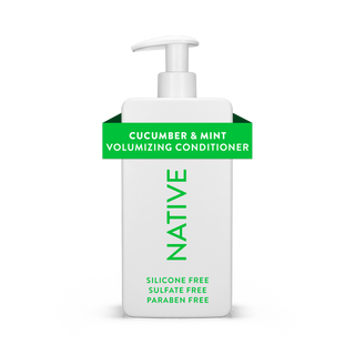 Front of Native Cucumber & Mint Volumizing Conditioner bottle