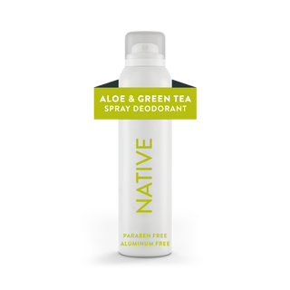Native Aloe & Green Tea deodorant spray, aluminum-free and paraben-free, 3.5 oz spray