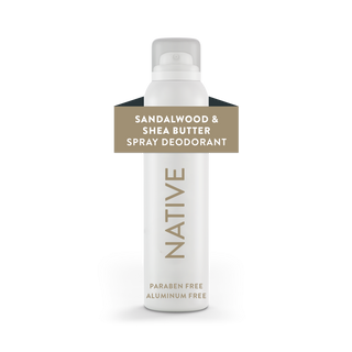 Native Sandalwood & Shea Butter deodorant, aluminum-free and paraben-free, 3.5 oz spray