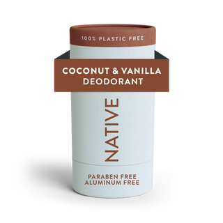 Native Coconut & Vanilla deodorant, aluminum-free and paraben-free, 2.65 oz plastic-free stick