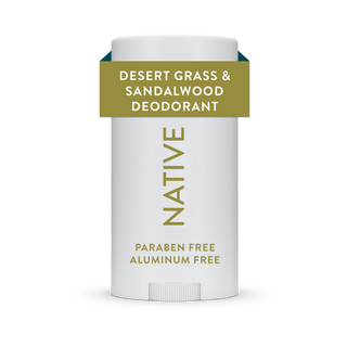 Native Desert Grass & Sandalwood deodorant, aluminum-free and paraben-free, 2.65 oz stick