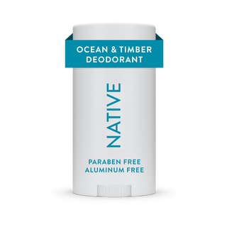 Native Ocean & Timber deodorant, aluminum-free and paraben-free, 2.65 oz stick