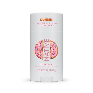 Native Dunkin - Strawberry Frosted deodorant, aluminum-free and paraben-free, 2.65 oz stick
