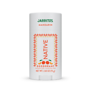 Native Mandarin Jarritos Limited Edition deodorant, aluminum-free and paraben-free, 2.65 oz stick