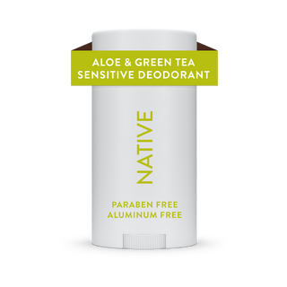 Native Aloe & Green Tea sensitive deodorant, aluminum-free and paraben-free, 2.65 oz stick